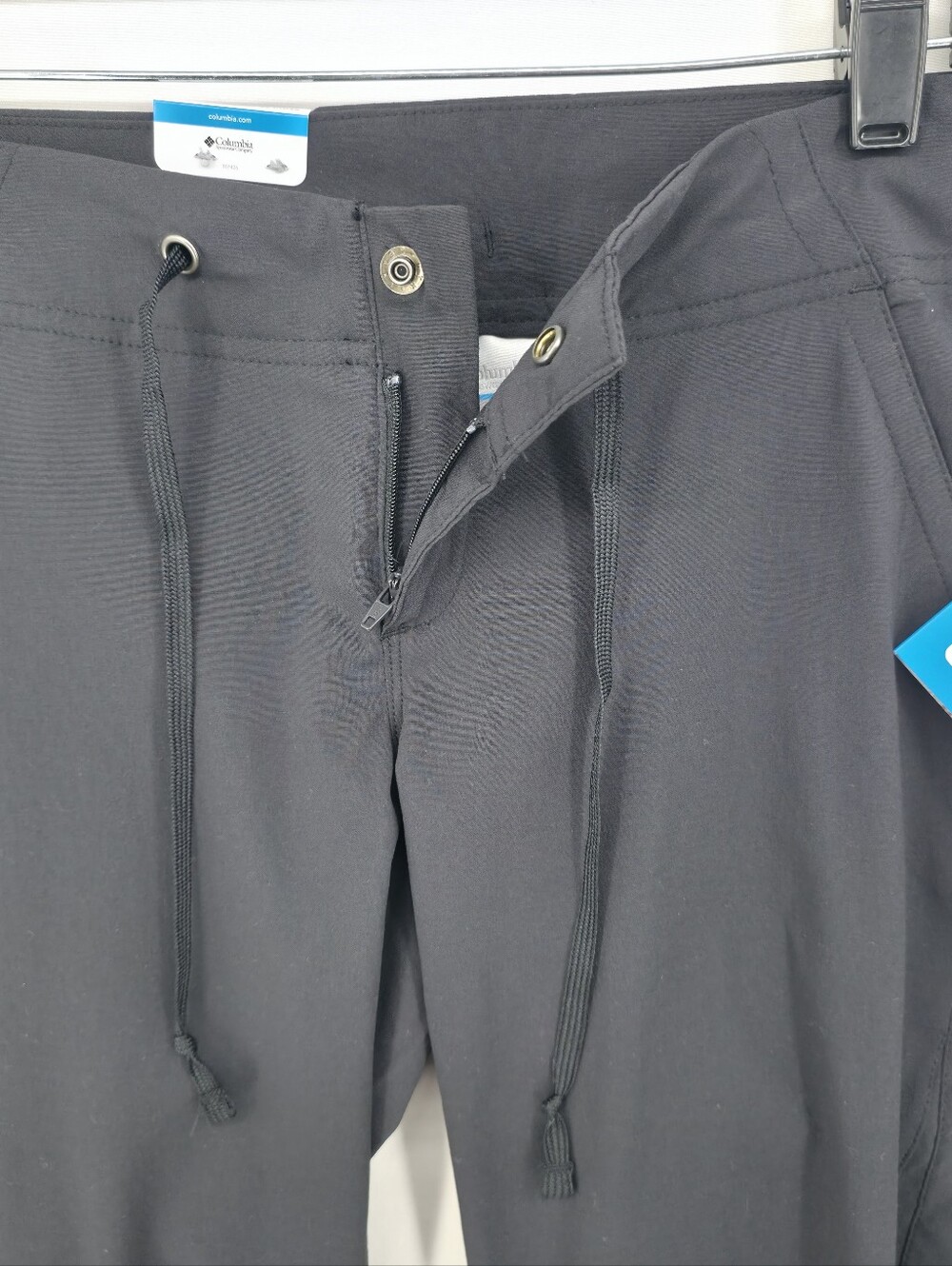 NWT Columbia Black Performance Bootcut Pants Drawstring Stretch Size 2 - Picture 8 of 15